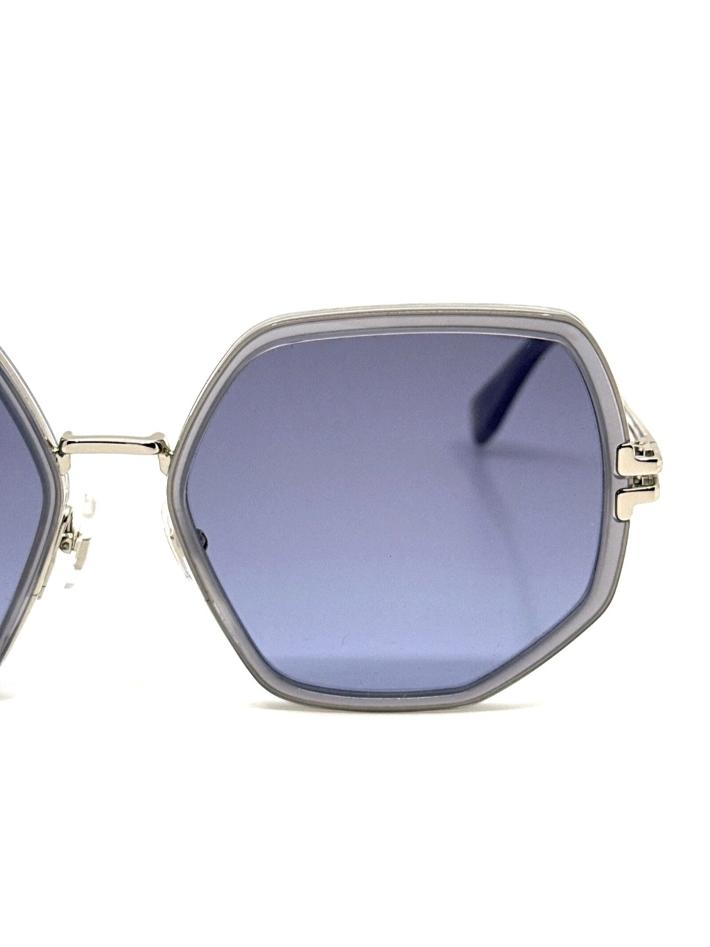 Marc Jacobs Silver Metal Frame Sunglasses with Dark Gray Lenses - Picture 5 of 12